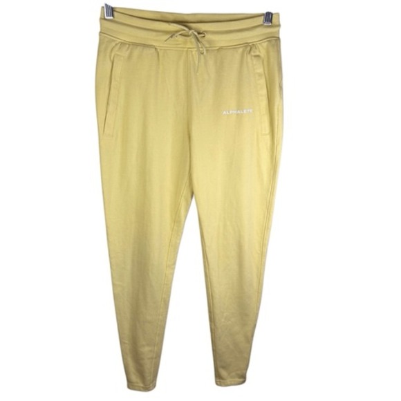 Alphalete Pants - Alphalete Essential Core Jogger Size Medium Canary Yellow Athleisure Activewear‎